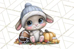 Fall Football Woodland Animals PNG Clipart Product Image 5