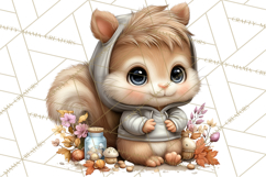 Fall Football Woodland Animals PNG Clipart Product Image 5