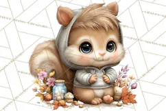 Fall Football Woodland Animals PNG Clipart Product Image 5