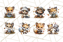 Fall Football Woodland Animals PNG Clipart Product Image 6