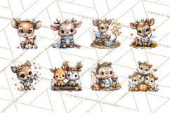 Fall Football Woodland Animals PNG Clipart Product Image 7