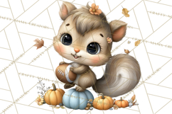 Fall Football Woodland Animals PNG Clipart Product Image 3
