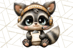 Fall Football Woodland Animals PNG Clipart Product Image 4