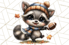 Fall Football Woodland Animals PNG Clipart Product Image 5