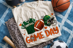 Football Game Day PNG, Football Mama PNG, Sports PNG Clipart Product Image 1