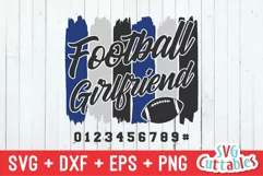 Football SVG | Football Girlfriend | Shirt Design Product Image 2