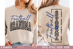 Crazy Proud Always Loud Football Grandma, Grandma SVG Product Image 2