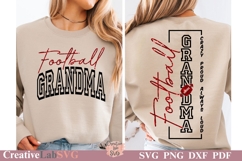 Crazy Proud Always Loud Football Grandma, Grandma SVG Product Image 3