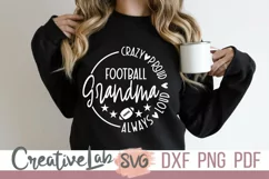 football grandma svg 