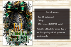 Football Garden Flag, Green Gold Football Garden Flag, d2 Product Image 2