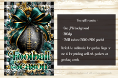 Football Garden Flag, Green Gold Football Garden Flag, d5 Product Image 2