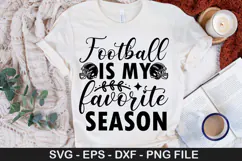 Football SVG Design - Football is my favorite season Product Image 5