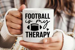 Football Is My Therapy SVG | American Football SVG Product Image 4