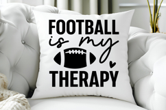 Football Is My Therapy SVG | American Football SVG Product Image 5