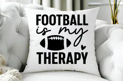 Football Is My Therapy SVG | American Football SVG Product Image 5