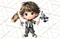 Football Kids Clipart PNG Fall Tailgate Game Day Clip Art Product Image 3