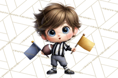 Football Kids Clipart PNG Fall Tailgate Game Day Clip Art Product Image 4