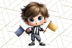 Football Kids Clipart PNG Fall Tailgate Game Day Clip Art Product Image 4