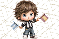 Football Kids Clipart PNG Fall Tailgate Game Day Clip Art Product Image 2