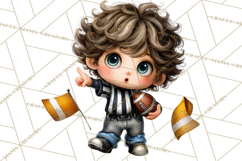Football Kids Clipart PNG Fall Tailgate Game Day Clip Art Product Image 3