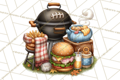 Football Kids Clipart PNG Fall Tailgate Game Day Clip Art Product Image 2