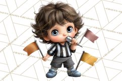 Football Kids Clipart PNG Fall Tailgate Game Day Clip Art Product Image 3