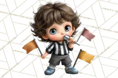 Football Kids Clipart PNG Fall Tailgate Game Day Clip Art Product Image 3