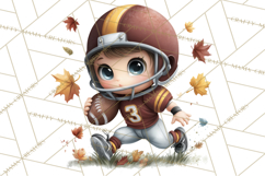 Football Kids Clipart PNG Fall Tailgate Game Day Clip Art Product Image 4