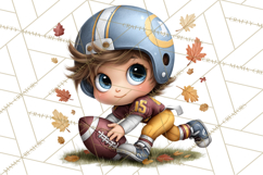 Football Kids Clipart PNG Fall Tailgate Game Day Clip Art Product Image 5