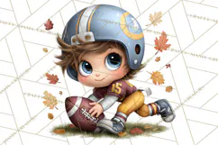 Football Kids Clipart PNG Fall Tailgate Game Day Clip Art Product Image 5