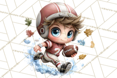 Football Kids Clipart PNG Fall Tailgate Game Day Clip Art Product Image 2