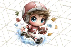 Football Kids Clipart PNG Fall Tailgate Game Day Clip Art Product Image 2