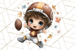 Football Kids Clipart PNG Fall Tailgate Game Day Clip Art Product Image 3