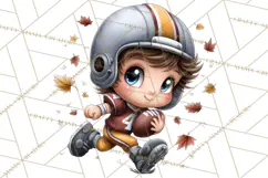 Football Kids Clipart PNG Fall Tailgate Game Day Clip Art Product Image 4