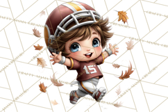 Football Kids Clipart PNG Fall Tailgate Game Day Clip Art Product Image 5