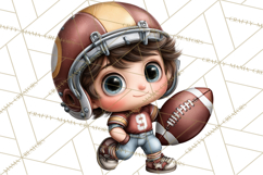 Football Kids Clipart PNG Fall Tailgate Game Day Clip Art Product Image 3