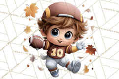 Football Kids Clipart PNG Fall Tailgate Game Day Clip Art Product Image 2