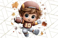 Football Kids Clipart PNG Fall Tailgate Game Day Clip Art Product Image 2