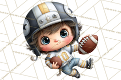 Football Kids Clipart PNG Fall Tailgate Game Day Clip Art Product Image 4