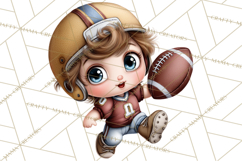 Football Kids Clipart PNG Fall Tailgate Game Day Clip Art Product Image 5