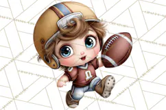 Football Kids Clipart PNG Fall Tailgate Game Day Clip Art Product Image 5