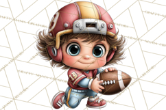 Football Kids Clipart PNG Fall Tailgate Game Day Clip Art Product Image 4
