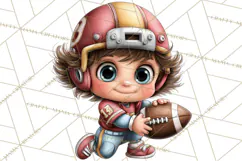 Football Kids Clipart PNG Fall Tailgate Game Day Clip Art Product Image 4
