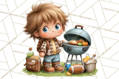 Football Kids Clipart PNG Fall Tailgate Game Day Clip Art Product Image 5