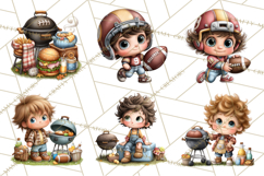 Football Kids Clipart PNG Fall Tailgate Game Day Clip Art Product Image 2