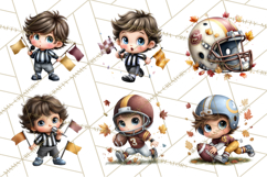 Football Kids Clipart PNG Fall Tailgate Game Day Clip Art Product Image 5
