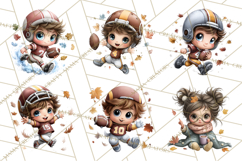 Football Kids Clipart PNG Fall Tailgate Game Day Clip Art Product Image 6