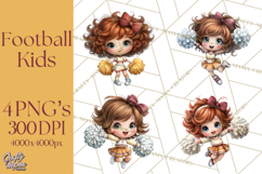 Football Kids Clipart PNG Fall Tailgate Game Day Clip Art Product Image 1