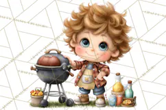 Football Kids Clipart PNG Fall Tailgate Game Day Clip Art Product Image 3