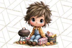 Football Kids Clipart PNG Fall Tailgate Game Day Clip Art Product Image 4
